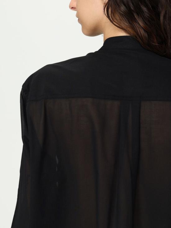 25SS 토템 블라우스 252WRT0427FB0372 001 Black - TOTEME