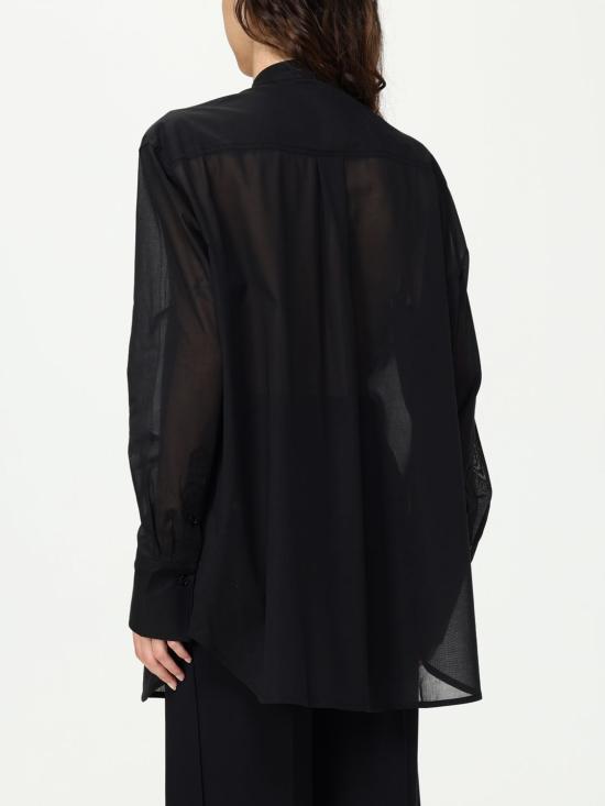 25SS 토템 블라우스 252WRT0427FB0372 001 Black - TOTEME