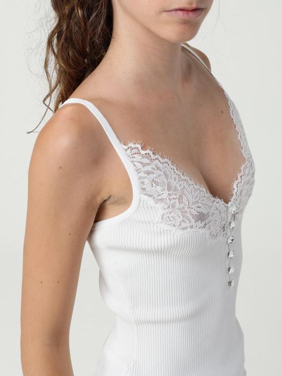 25FW 셀프 포트레이트 민소매 티셔츠 PF25042TW WHITE White - SELF PORTRAIT