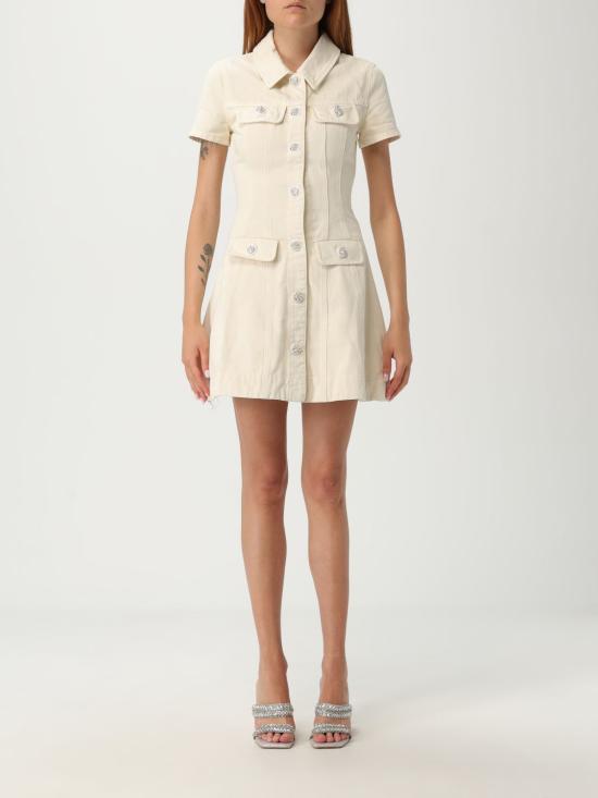 25FW 셀프 포트레이트 숏 원피스 PF25811SC CREAM White