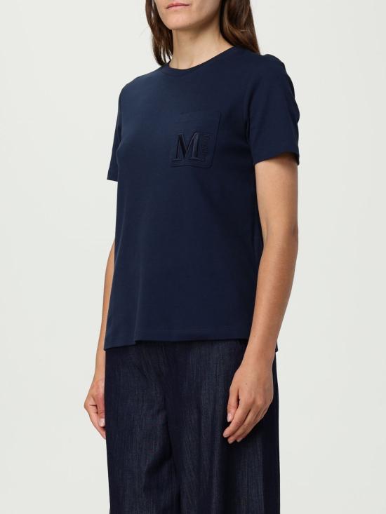 25FW 에스막스마라 반팔 티셔츠 2529976011600 005 Blue - 'S MAX MARA