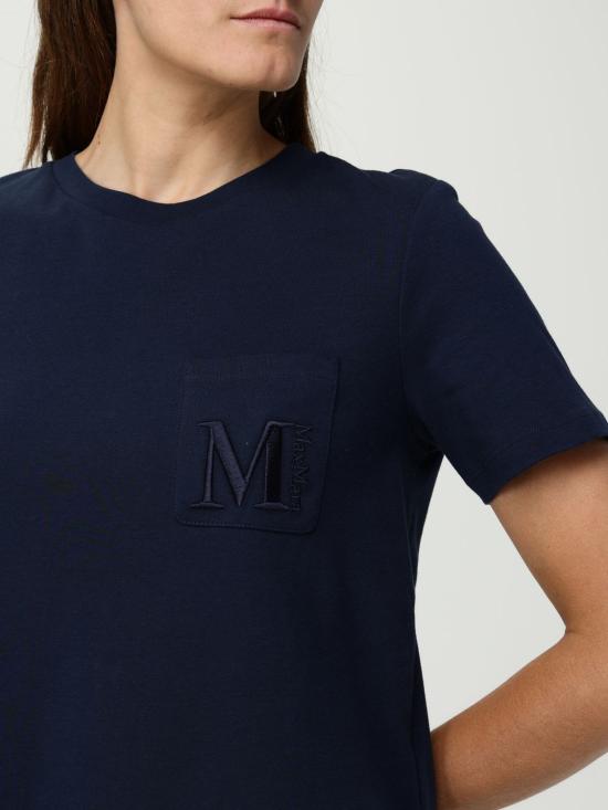 25FW 에스막스마라 반팔 티셔츠 2529976011600 005 Blue - 'S MAX MARA