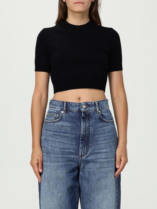 25FW 스포트막스 스웨터 2522366021600 005 Black