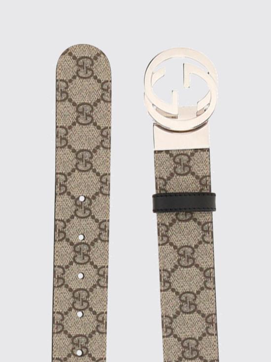 26SS 구찌 리버시블 GG 슈프림 벨트 473030KGDHN 9769 Brown - GUCCI