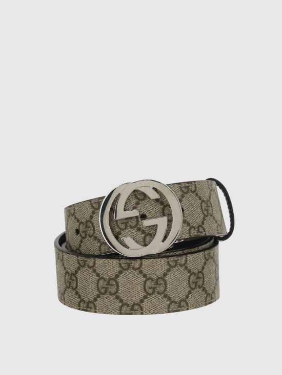 26SS 구찌 리버시블 GG 슈프림 벨트 473030KGDHN 9769 Brown