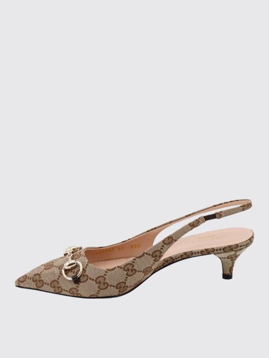 26SS 구찌 홀스빗 슬링백 펌프스 7826272HK80 9763 Beige - GUCCI