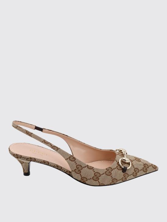 26SS 구찌 홀스빗 슬링백 펌프스 7826272HK80 9763 Beige