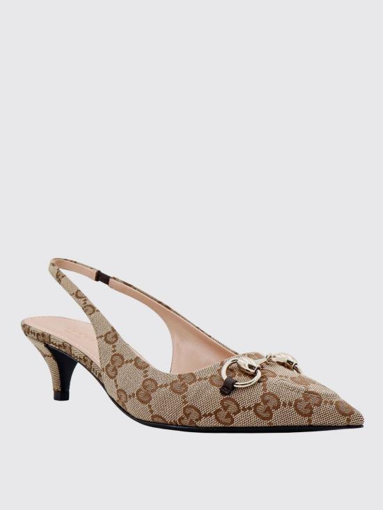 26SS 구찌 홀스빗 슬링백 펌프스 7826272HK80 9763 Beige - GUCCI