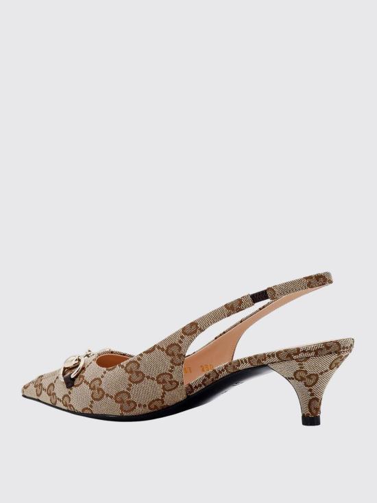 26SS 구찌 홀스빗 슬링백 펌프스 7826272HK80 9763 Beige - GUCCI