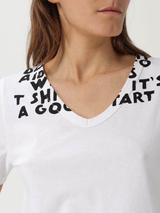 25FW MM6 메종마르지엘라 반팔 티셔츠 S62GD0203M20108 100 White - MM6 MAISON MARGIELA