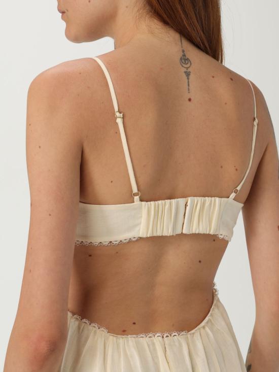 25FW 짐머만 롱 원피스 2929DSS254 CRM Yellow Cream - ZIMMERMANN