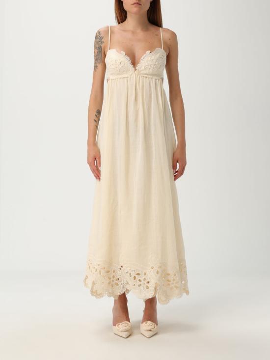 25FW 짐머만 롱 원피스 2929DSS254 CRM Yellow Cream