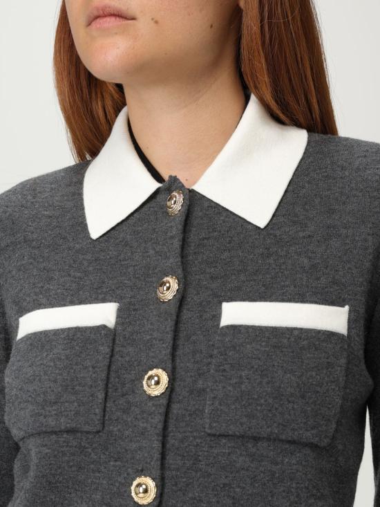 25FW 셀프 포트레이트 가디건 PF25048CGR Grey - SELF PORTRAIT