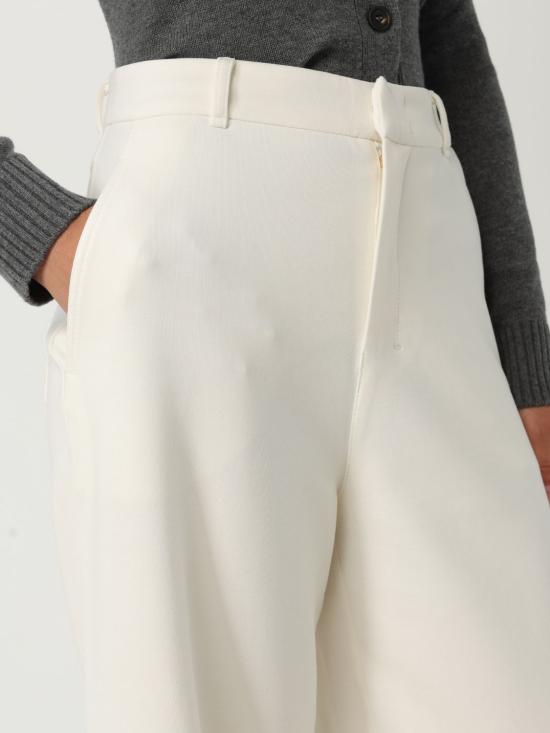 25FW 에스막스마라 MERLOT 메를로 코튼 팬츠  2529786021600 001 White - 'S MAX MARA