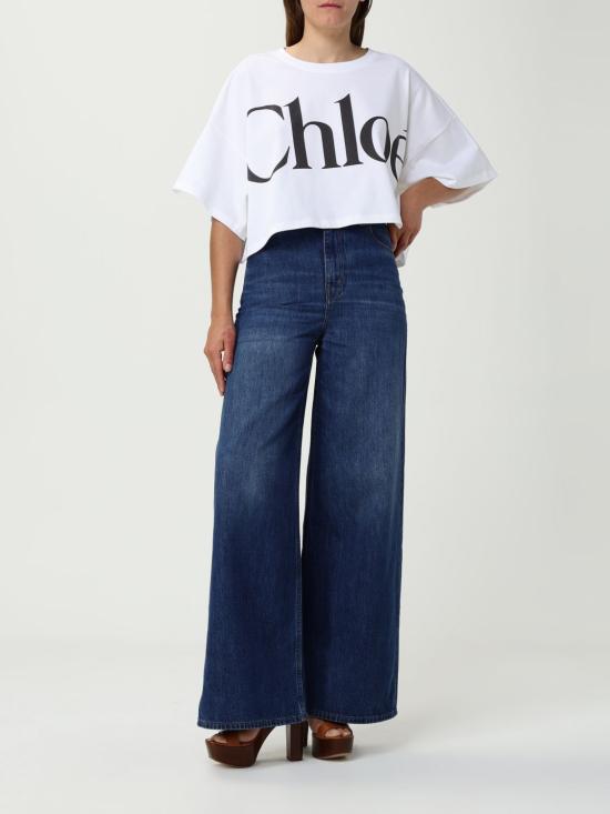 25FW 끌로에 반팔 티셔츠 CH24AJH09183 101 White - CHLOE