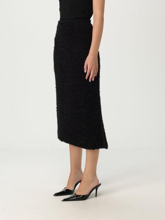 25SS 발렌시아가 미디 스커트 793601T3328 1000 Black - BALENCIAGA
