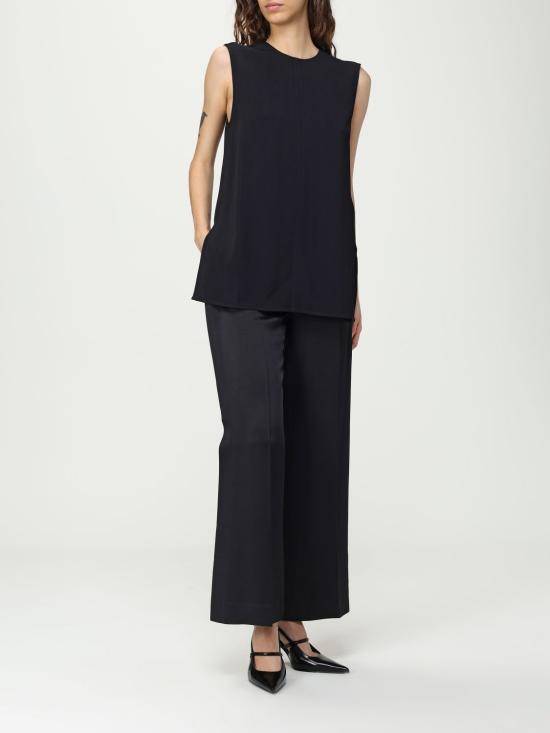 25SS 토템 민소매 티셔츠 252WRT0508FB0192 001 Black - TOTEME