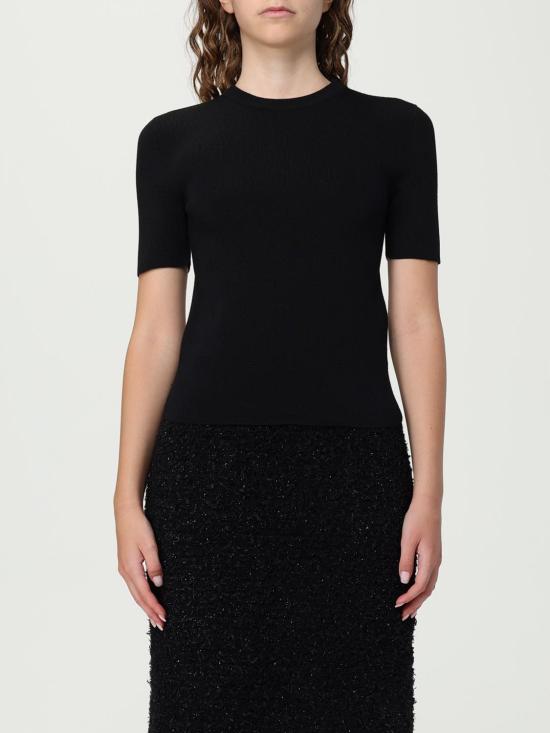 25SS 발렌시아가 반팔 티셔츠 793612T5215 1000 Black