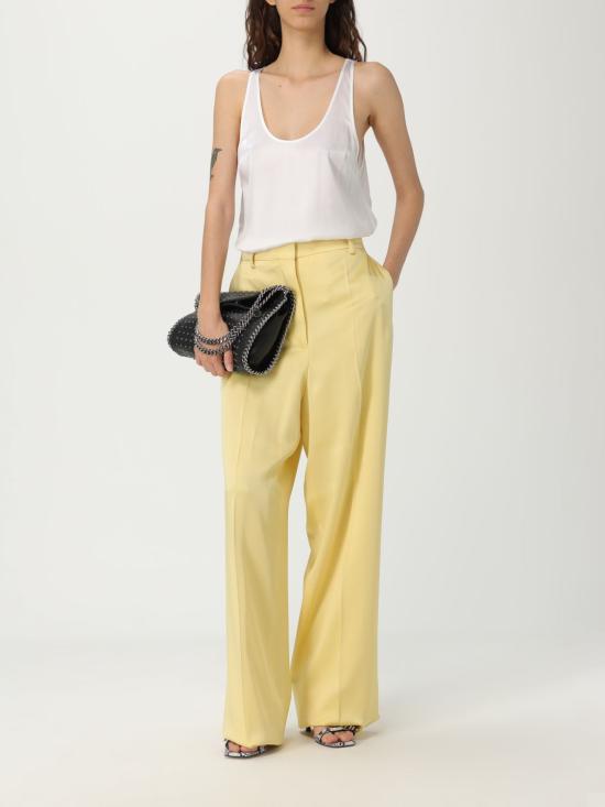 25SS 스텔라 맥카트니 스트레이트 팬츠 6402503FU302 7150 Yellow - STELLA MCCARTNEY