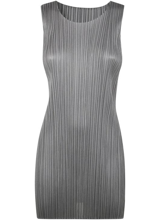  플리츠플리즈 숏 원피스 PP56JT10712 GRAY DOM