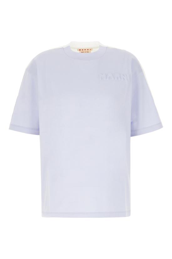  마르니 반팔 티셔츠 THJET49QXUTC017 00B20 ILLUSION BLUE