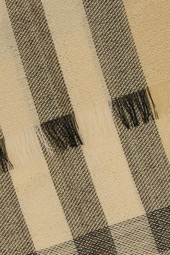 25SS 버버리 메탈릭 울 실크 스카프 8106063 A2021 SAND - BURBERRY