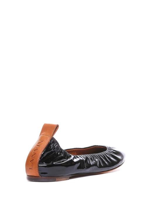  랑방 플랫 슈즈 BAMB02GLOS10 Black - LANVIN