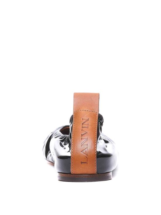  랑방 플랫 슈즈 BAMB02GLOS10 Black - LANVIN