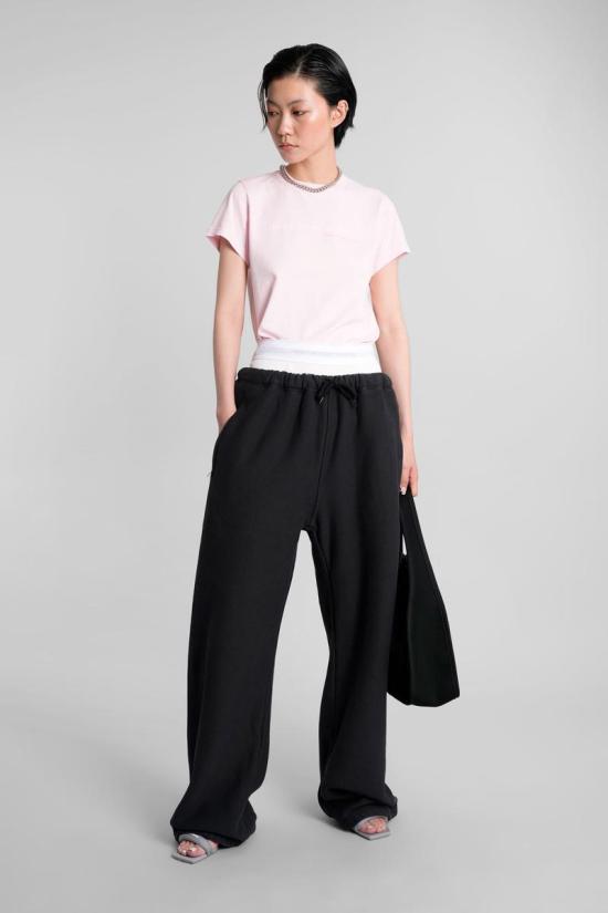 25FW 알렉산더 왕 트레이닝/조거 팬츠 392044 4CC1244349 Black - ALEXANDER WANG