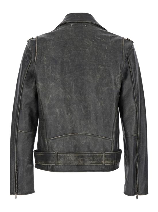 25FW 골든구스 바이커 자켓 GMP00297P00064790100 Black - GOLDEN GOOSE