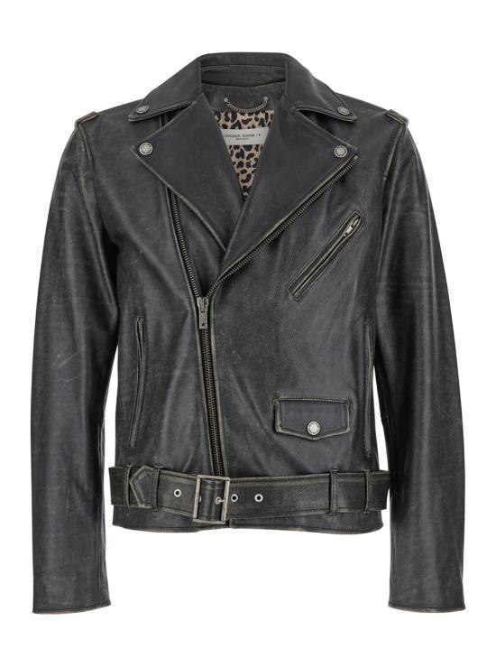 25FW 골든구스 바이커 자켓 GMP00297P00064790100 Black