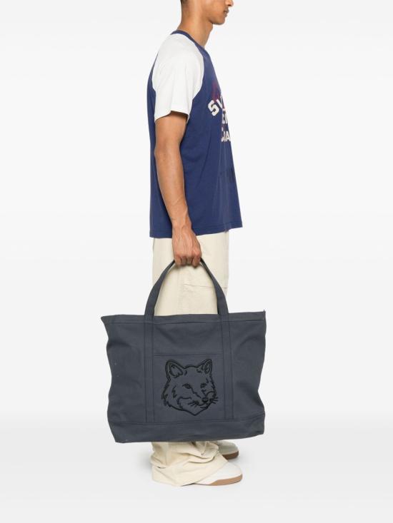  메종키츠네 폭스 헤드 XL 토트백 LW05105WW01070076 - MAISON KITSUNE