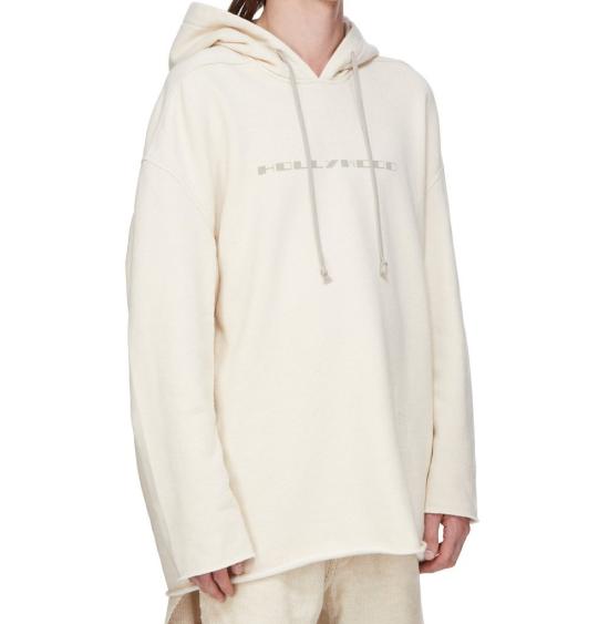 25SS 릭 오웬스 후드 티셔츠 DU01E3280FNEP5P 2108 NATURAL PEARL - RICK OWENS