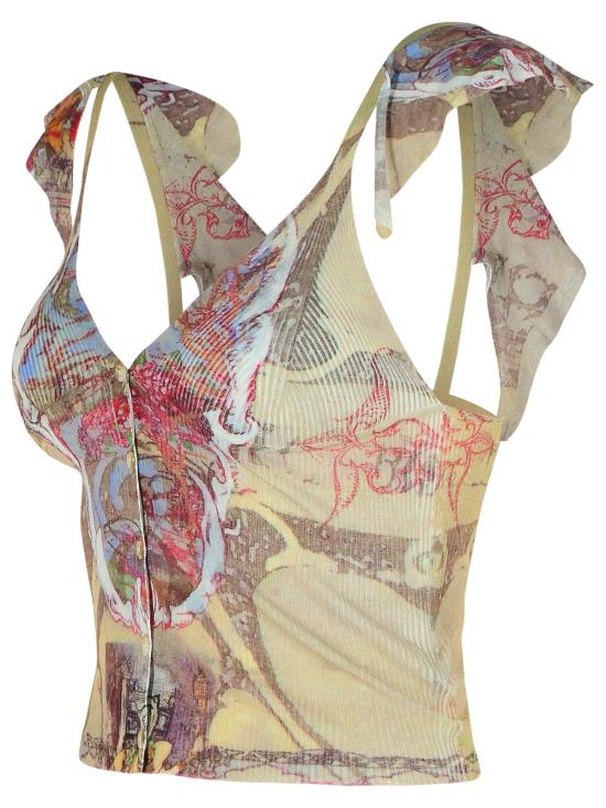 25FW 디젤 민소매 티셔츠 A18872 0AFBZ7FEA Multicolor - DIESEL