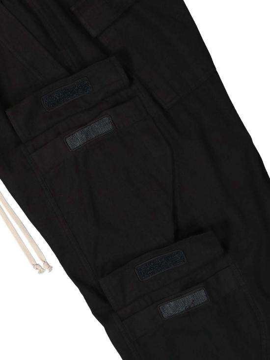  릭 오웬스 트레이닝/조거 팬츠 더블 카고 점보 벨라스 블랙 - RICK OWENS