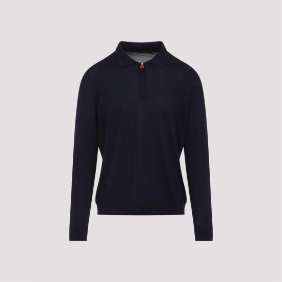 25FW 키톤 폴로 티셔츠 UMK0493K400E NAVY BLUE - KITON
