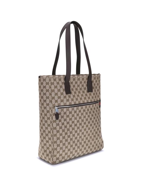 25FW 구찌 캔버스 라지 토트 백 834456FAEPS 9752 BROWN - GUCCI