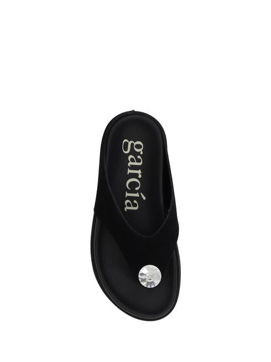 25SS 페드로 가르시아 뮬/슬리퍼 DUNA01 002 BLACK - PEDRO GARCIA