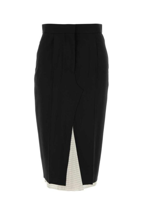 25FW 마르니 미디 스커트 GOMA0767U0TW839 00N99 Black