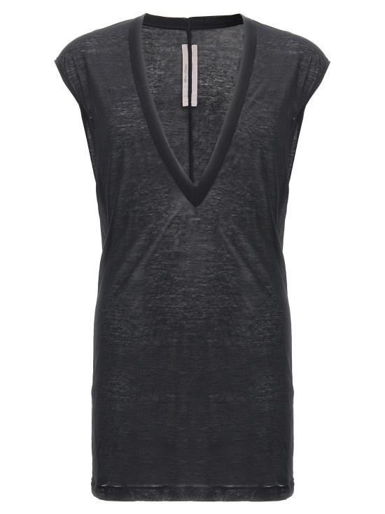 25FW 릭 오웬스 민소매 티셔츠 RU02E1157UC09 Black