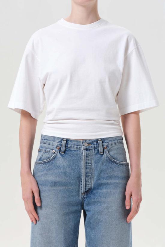  에이골디 반팔 티셔츠 아골데 샤리 티셔츠 화이트