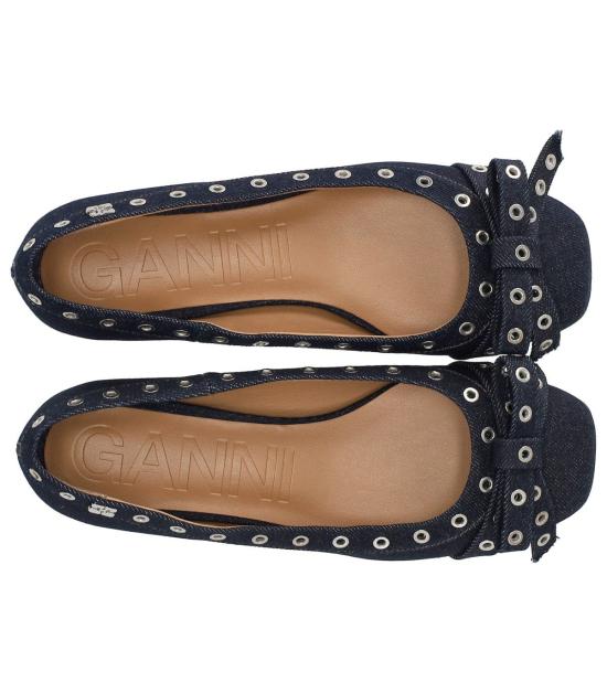 25SS 가니 플랫 슈즈 S2756 642 37 Blue - GANNI