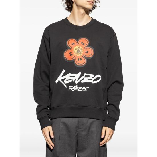 25FW 겐조 긴팔 티셔츠 FF65SW2524MC 99J BLACK - KENZO