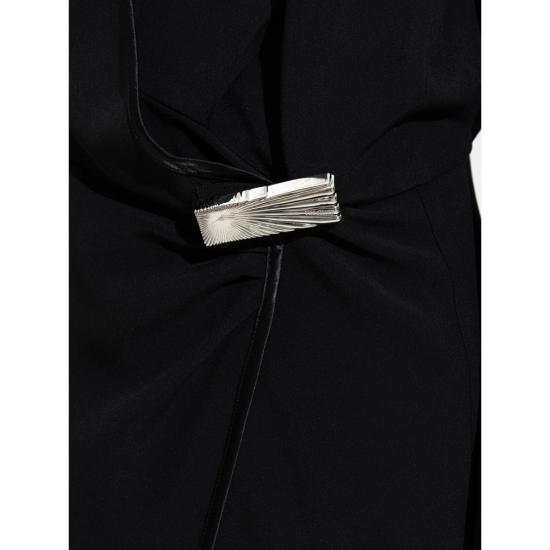 25FW 디 아티코 롱 원피스 251WCW00242 ACC001AA 100 BLACK - THE ATTICO