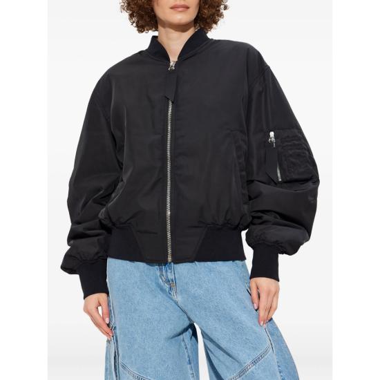 25FW 디 아티코 봄버 자켓 251WCB00070 PLL001AA 100 BLACK - THE ATTICO