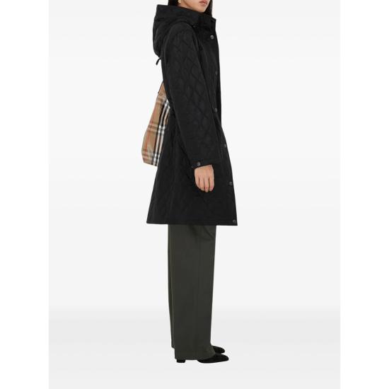 25FW 버버리 힐게이트 퀼티드 코트 8110325 HILLGATE A1189 BLACK - BURBERRY