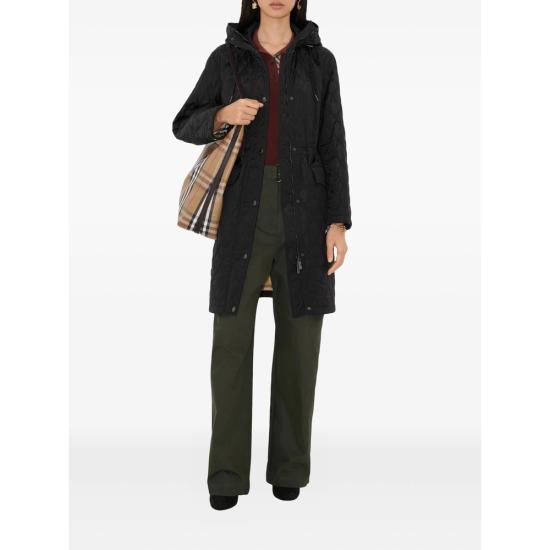 25FW 버버리 힐게이트 퀼티드 코트 8110325 HILLGATE A1189 BLACK - BURBERRY