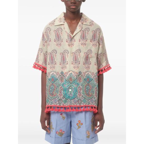 25FW 발렌티노 가라바니 반팔 셔츠 7V3AA111B07 DRG WHITE - VALENTINO GARAVANI