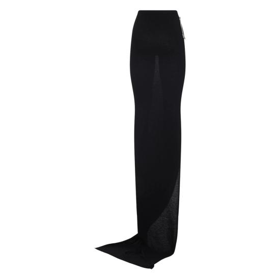 25FW 릭 오웬스 롱 스커트 RP02E4359 JR 09 BLACK - RICK OWENS