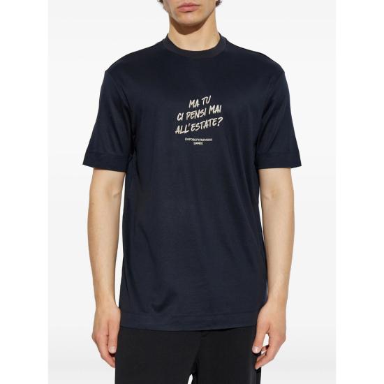 25FW 엠포리오 아르마니 탑 AF18312 EM003649 UB118 BLACK - EMPORIO ARMANI